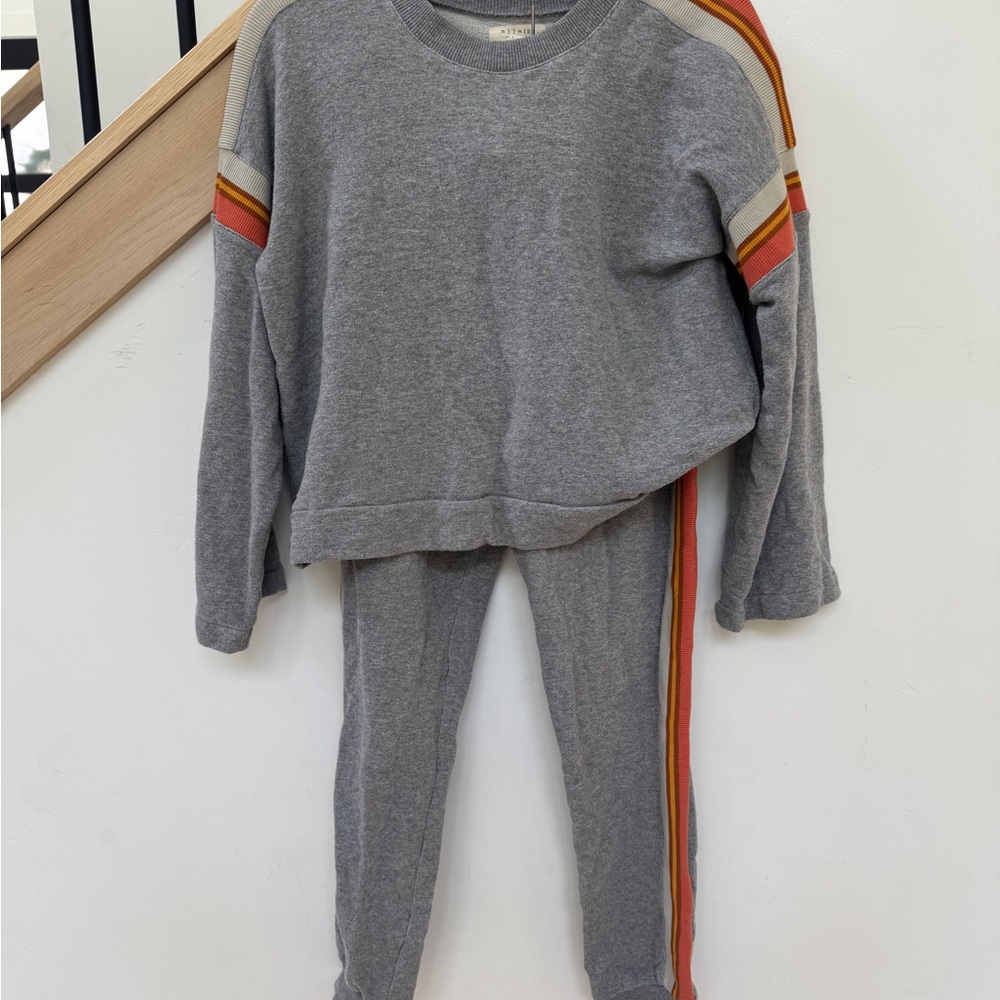 Madewell Gray Knit Track Suit